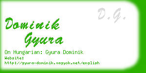 dominik gyura business card